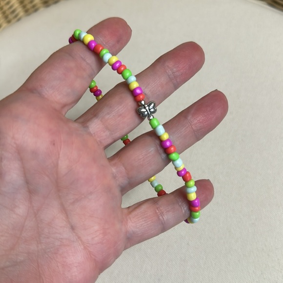 Great Gift Idea Summer Vibe Tumblr And Multi Colored Butterfly Anklet - Picture 6 of 6